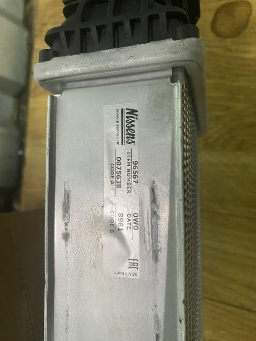 Интеркулер водяной Audi A6 C7 1.8 (2010-2018 TFSI Оригинал Nissens