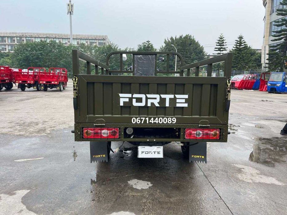 Вантажний мотоцикл (трицикл) Forte CT-252 бензин Навантаження -600 кг Зелениий, синій Доставка безкоштовна, СТ-302 Н