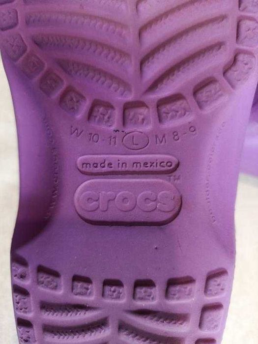 Фіолетові крокси Crocs унісекс, розмір 27 см (W 10-11/ M 8-9)