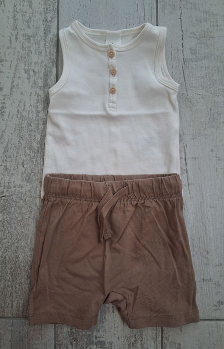 Zestaw kkmplet na lato bluzka szorty H&M r. 62