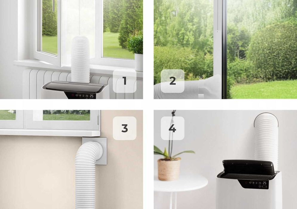 4w1 KLIMATYZATOR przenośny Pompa ciepła osuszacz powietrza MOCNY 3,5kW