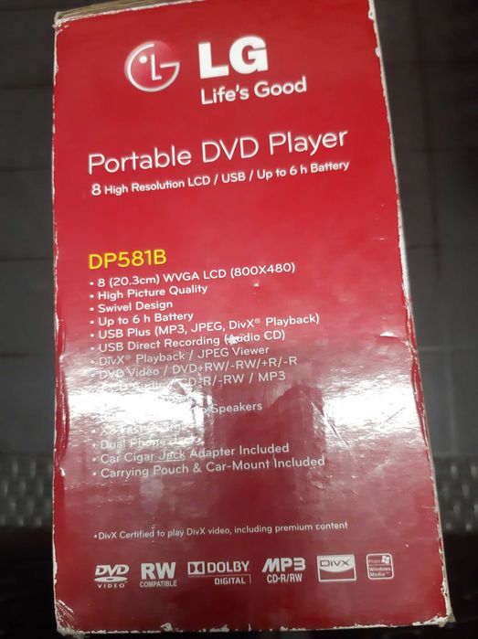 Leitor dvd portatil