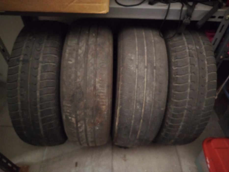 4 Jantes de ferro 14" com tampão Fiat
