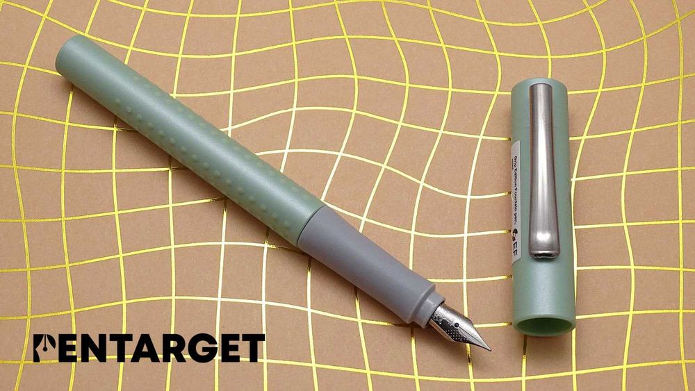 pióro wieczne, Faber-Castell Grip, Pearl Edition, miętowy stalówka EF