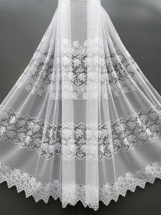 Коротка тюль 1.6м висота на кухню, арка, гардины жакард