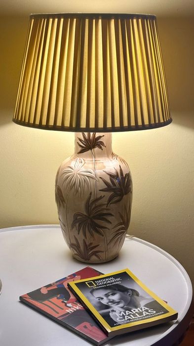 Candeeiro em cerâmica vintage