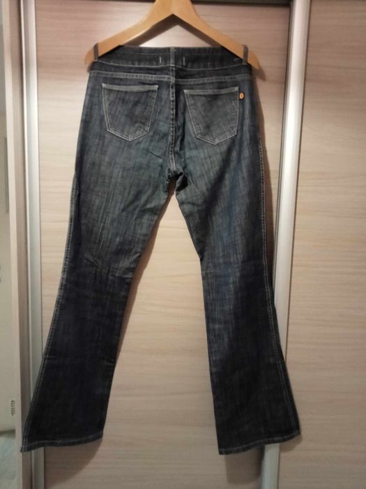 Dwie pary jeans denim szerokie damskie. Roz. 33 .