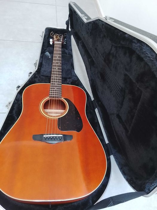 Guitarra Acústica Cimar Ibanez com cordas de aço e Case Rigida