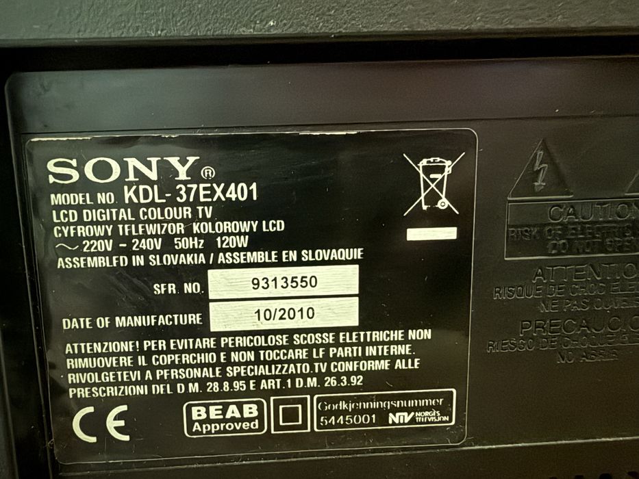 Telewizor Sony KDL 37ex401