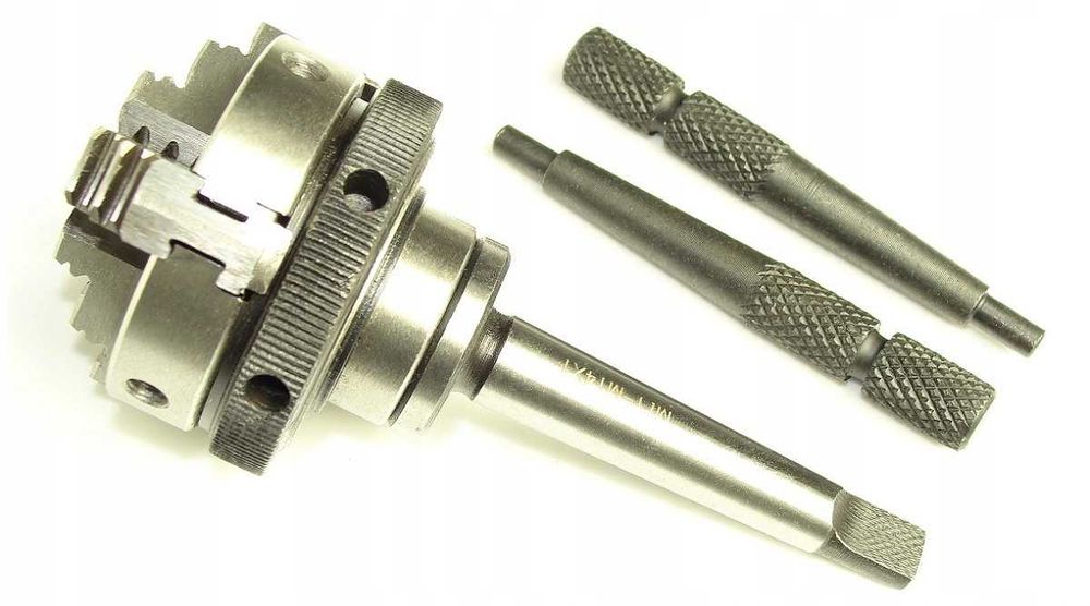 Uchwyt tokarski samocentrujący 50mm / 3 + trzpień MK2