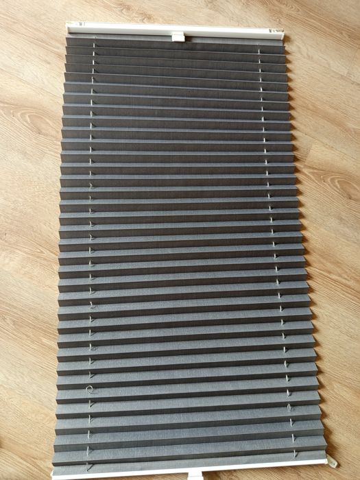 Rolety plisowane półzaciemniające kolor szary