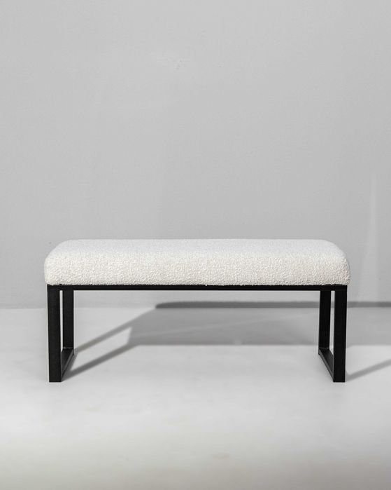 Ławka metalowa Klara LOFT Boucle Pufa 80x40 NA WYMIAR PERSONALIZACJA !