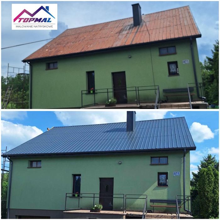 Malowanie natryskowe dachów !!