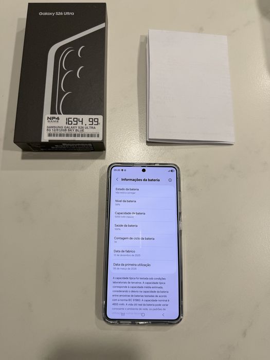 Samsung S26 ULTRA IRREPREENSIVEL  Ainda na Garantia