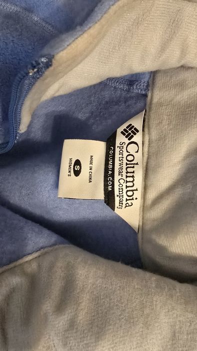 Columbia błękitny ocieplacz jak nowy pod choinkę S