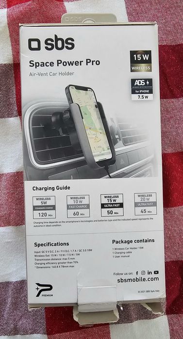 Suporte carregador SBS auto