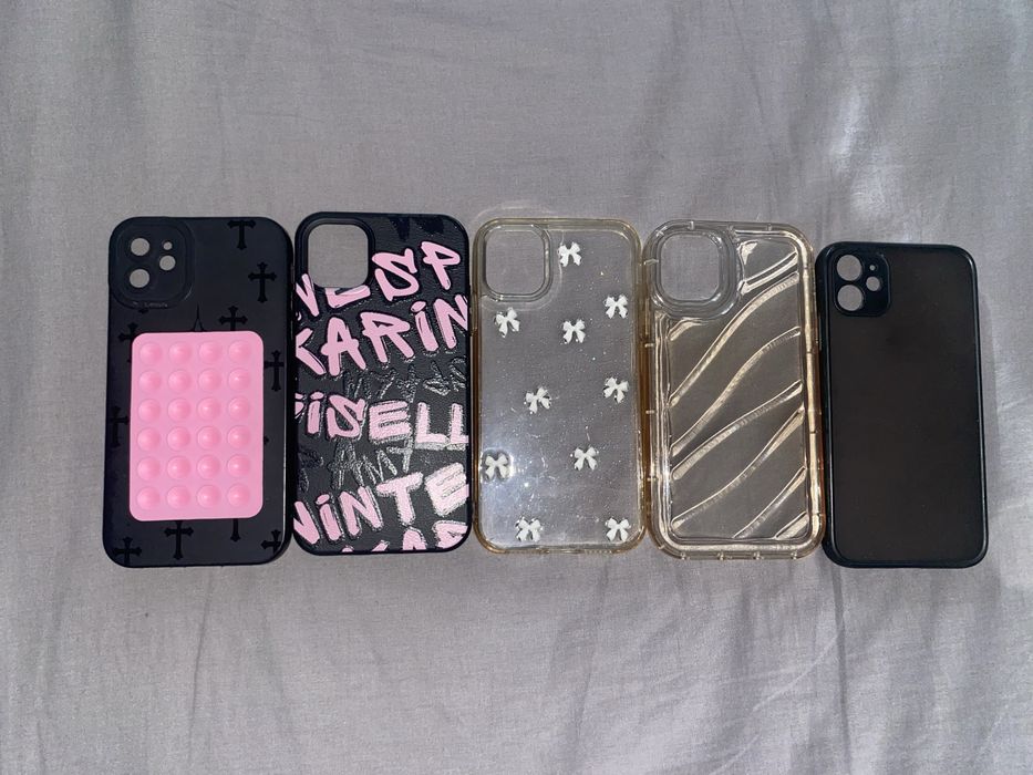 Чохли на айфон 11 ,стильні, y2k в гарному стані, з принтом та бантиком
