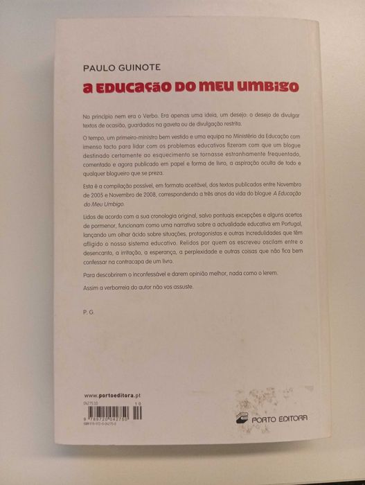 Livro - A Educação do Meu Umbigo