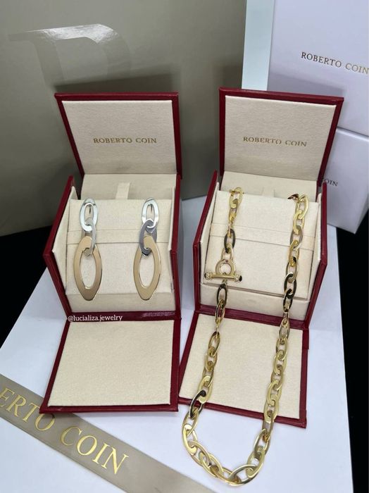 Набор Roberto Coin Оригинал Коллекция Chic and Shine золото 750