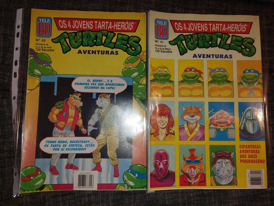 Coleção completa “Os 4 Jovens Tarta-Heróis / Turtles Aventuras”