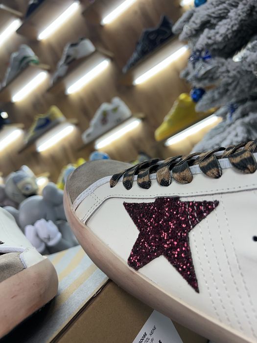 Кеди Golden Goose GGDB / Superstar Beige / Red