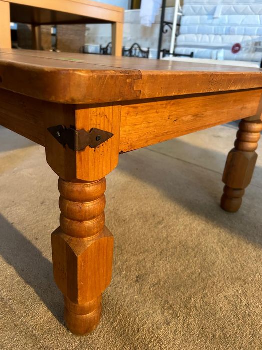 Nisk drewniany i stolik w stylu rustykalnym Valencia by Sit