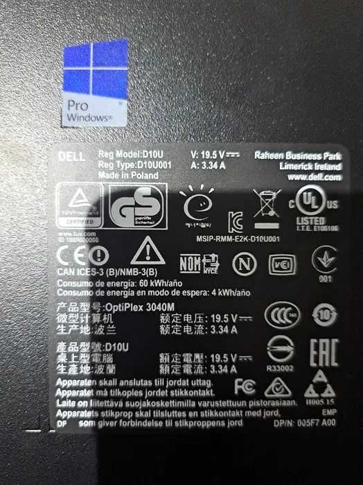 Computador Dell optiplex 3040 Micro