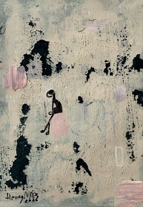 Arte / Pintura Original - 4 Small Hours — Conjunto de quatro folhas A5