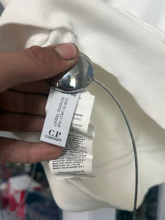 C.P. Company Half Zip Lens Sweatshirt White Original торг