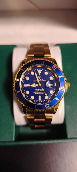 Relógio Submariner Date Dourado NOVO
