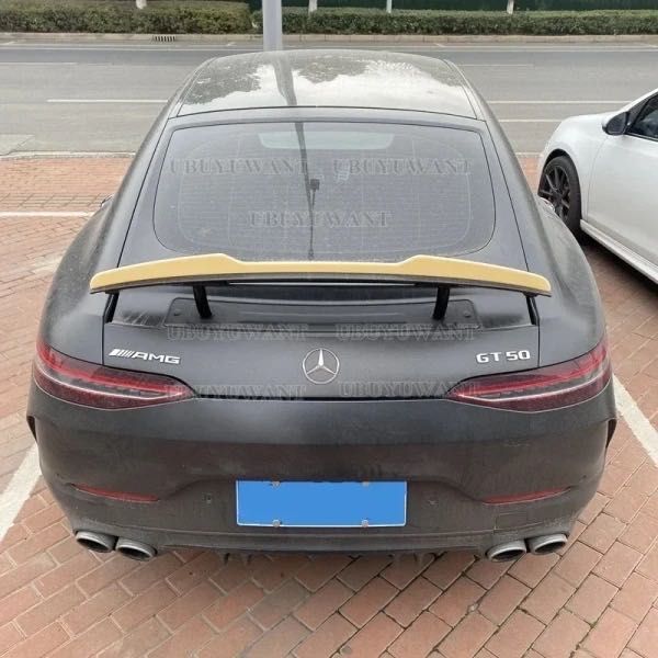 Спойлер бленда Mercedes GT AMG X290 накладка на багажник ляду на элект