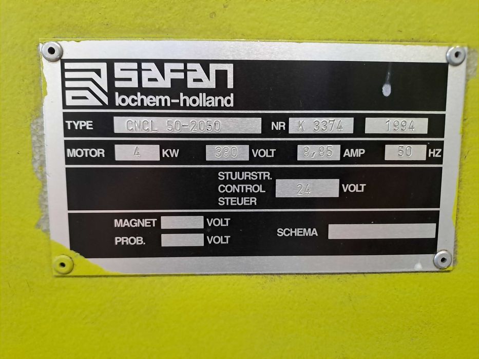 Prasa Hydrauliczna Krawędziowa SAFAN CNCL 50 - 2050