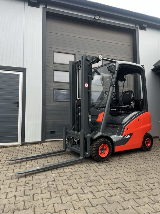 Wózek widlowy linde H16 gaz triplex 4 sekcie