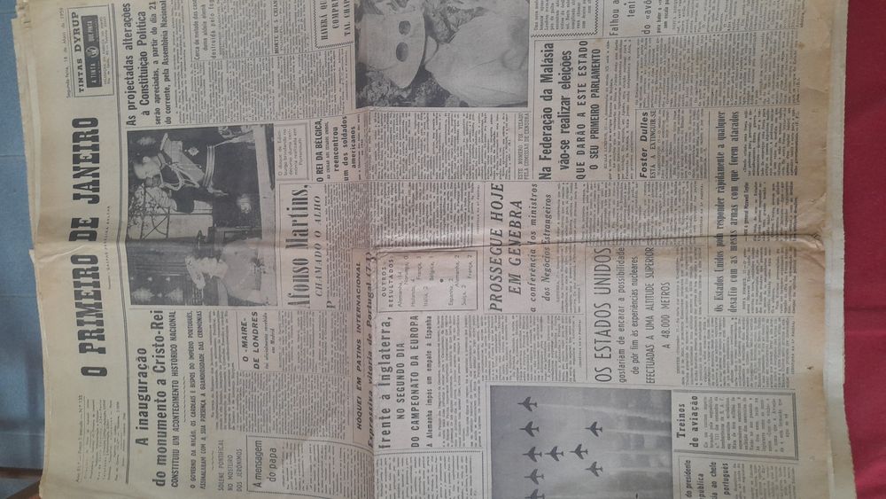Jornais antigos O Primeiro de Janeiro