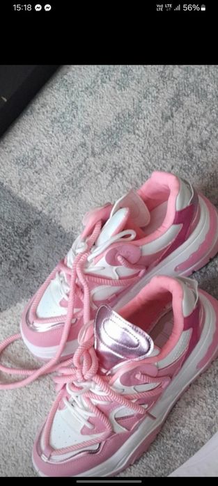 adidasy nowe różowo białe