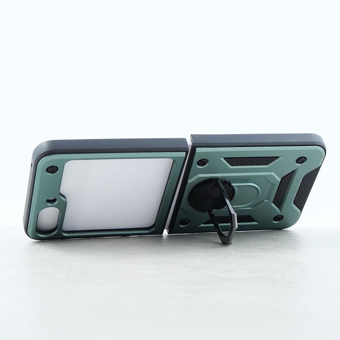 Etui Pancerne do Samsung Galaxy Z Flip5 5G - Nox Case Ring, Zielone
