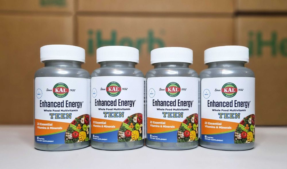 Витамины для подростков, KAL Enhanced Energy (Teen), 60 таблеток