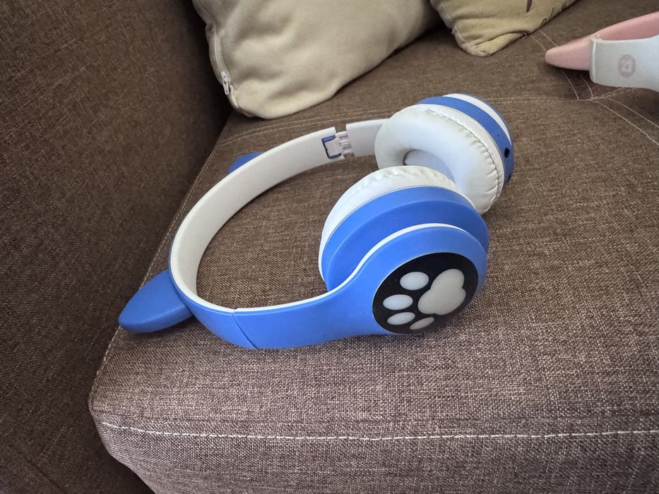 Бездротові навушники з котячими вушками музичний блютуз