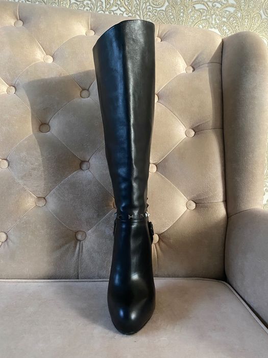 Сапоги кожаные женские, новые , весна - осень, Италия, 39 размер