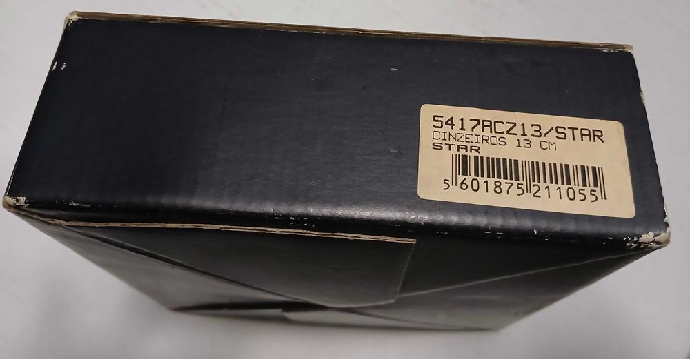 Cinzeiro de cristal Atlantis "star" (Ø=13cm) NOVO, na caixa de origem