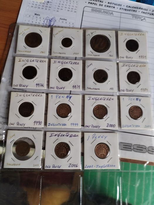 Moedas Inglaterra