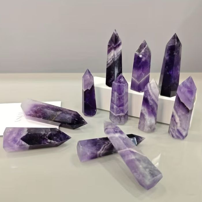 Обелиск аметиста - натуральный камень