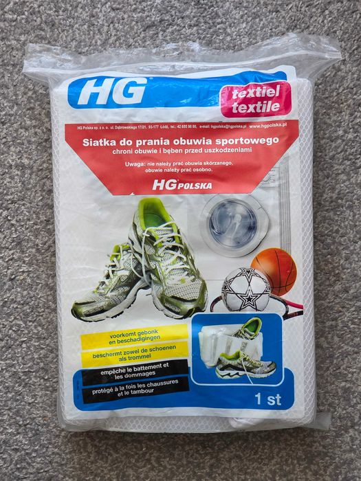 Worek siatka HG do prania sneakersów tenisówek obuwia sportowego butów odzieży ubrania ochrona pralki