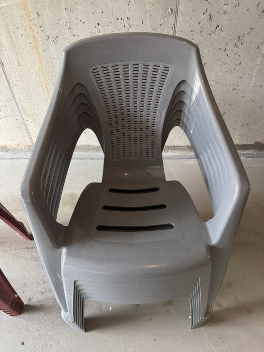 Krzesła ogrodowe plastikowe 10 sztuk
