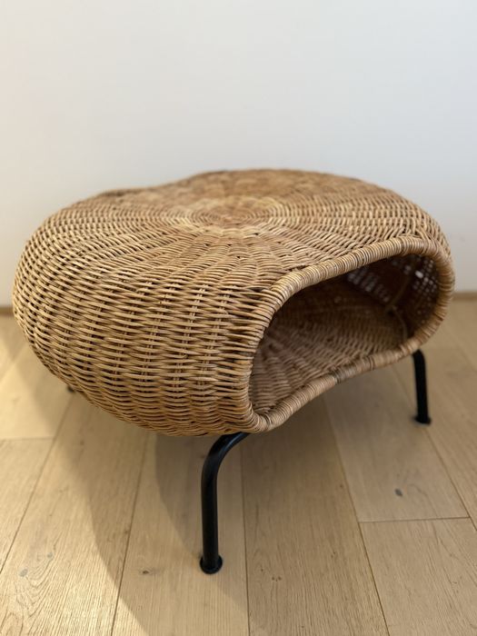Podnóżek wiklinowy ze schowkiem Ikea