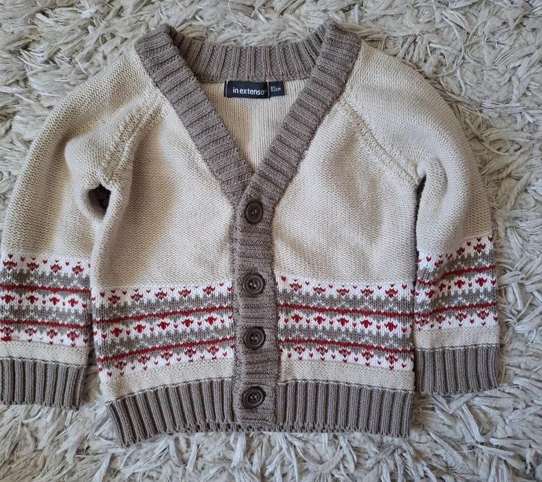 Bluza chłopięca rozpinana, sweter + gratis