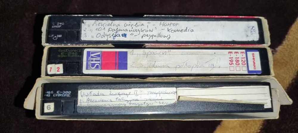 Zestaw kaset VHS