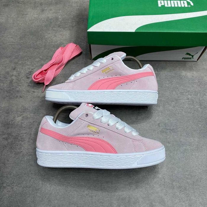 !SALE! Puma Suede XL Pink/White 36 37 38 39 40 41 пума суеде хл
