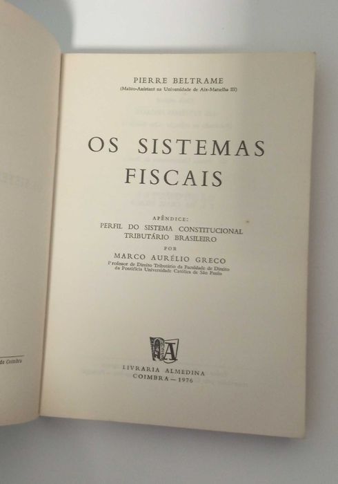 Os Sistemas Fiscais, de Pierre Beltrame