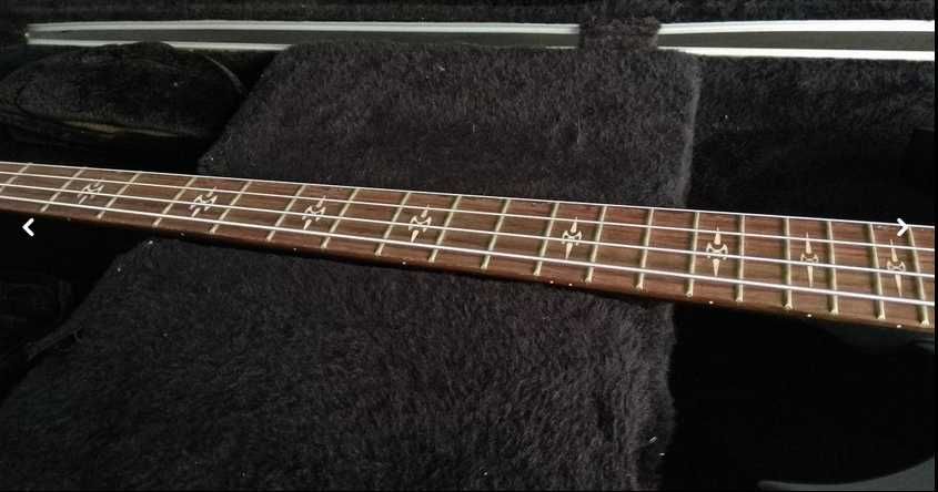 E-Bass Gothic Black Heavy Metal STAGG XB300-GBK